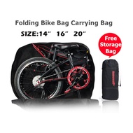 @Johor 14"16"20" Big Folding Bike Carrying Bag Foldable Bicycle Transport Bag Wateproof Bike Carrier 14133