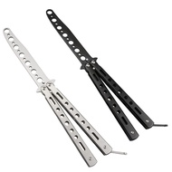 Butterfly Knife - 2 Pack Butterfly Knife Trainer Practice Tool Steel Metal - Folding Knife Unsharpen