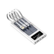 Solar powerbank 100000mah original 150000mAh powerbank original with build in cord Solar Charger 2 U