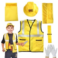 Contractor Vest Costume Children's Construction Worker Costume Engineer Construction Worker Clothes