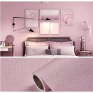 Pink Linen Wallpaper, Plain Pink Wall Wallpaper, Bedroom Wall Wallpaper
