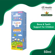 Natures Aid Mini Drops Vitamin D3 400iu (3 months to 5 years) 50ml Kids Vitamin D For Baby No Flavou