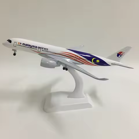 JASON TUTU 20CM Malaysia Airlines Airbus A350 Aircraft Model Planel Airplane Metal Diecast Planes Co