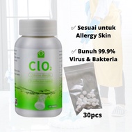 Chlorine Dioxide Disinfectant Tablet CIO2/CLO2 30Pcs