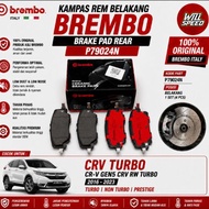 REAR BRAKE PADS REAR CRV CR-V GEN5 CRV RW TURBO 2016-2023 TURBO NON TURBO PRESTIGE