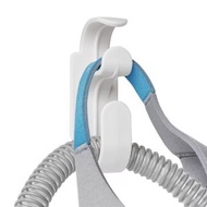 CPAP呼吸機掛架 無痕免釘牆壁收納 面罩頭帶掛鉤支架- 白色 均碼