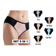 Avon Katrina Set of 5-in-1 / Loose Midi Panty Seluar Dalam Underwear Panties For Ladies