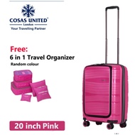 (Bundle)Cosas United Inspirit Series 55cm/20" Luggage + 6 in 1 Travel Organizer