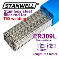 Stainless Steel ER309L Welding Rod Filler Rod TIG Welding Various Size x 1 meter (Rod pengisi ER309L