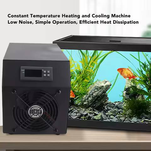 1/4HP Water Chiller with Pump and Hose 16 Gal 60L Water Cooling System for Coral Fish Shrimp Hydropo