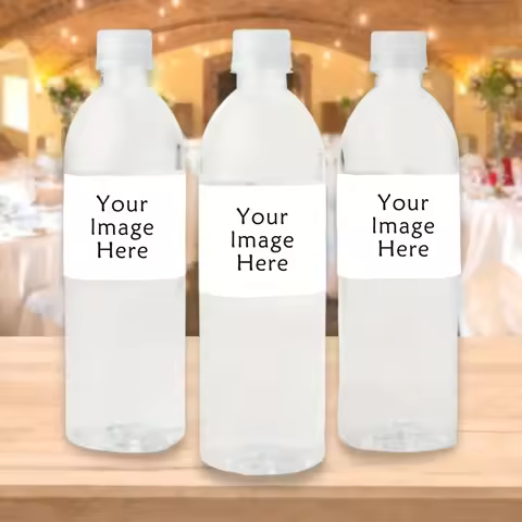 30pcs Custom Wedding Welcome Water Bottle Label Can Print Wedding Water Bottle Stickers, Personalize