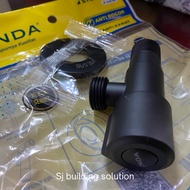 JF SUS WATER FAUCET STOP BM 1/2" ONDA BLACK MATT STOPKRAN/ BLACK 1 BRANCH STOPKRAN/ TEE CLOSET TEE T