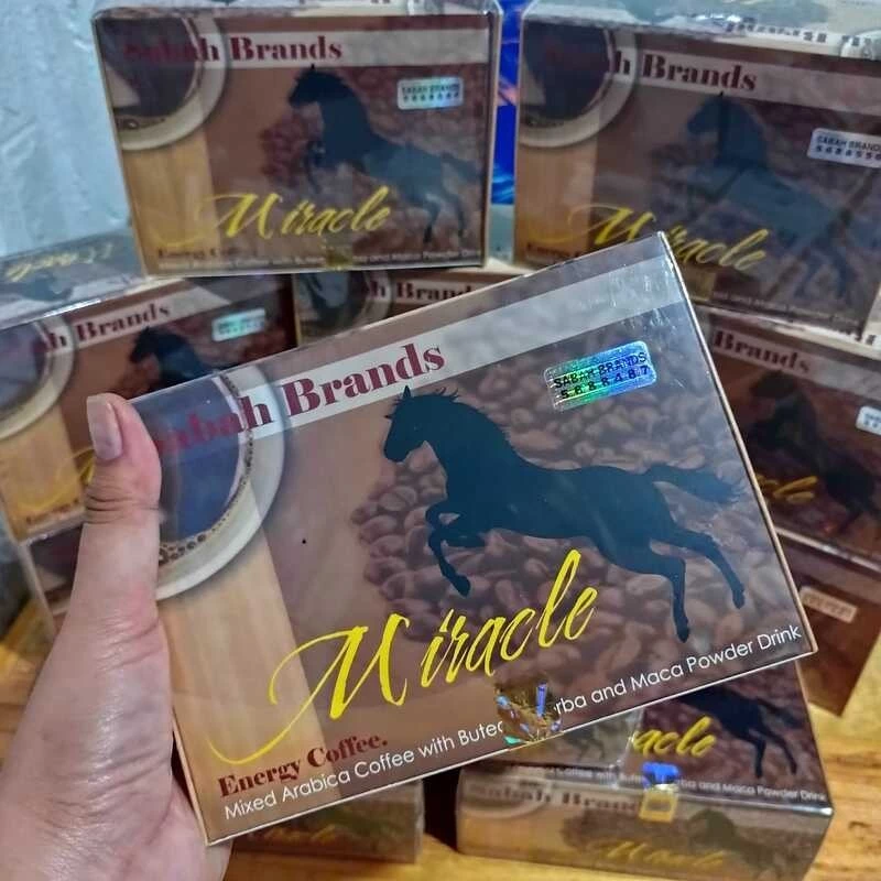 100 % ORIGINAL AND LEGIT SABAH BRAND MIRACLE COFFEE FOR MEN AND WOMEN 20 SACHETS PER BOX