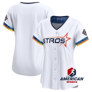 Women's MLB Houston Astros Blank 2025 City Connect White Baseball Jersey