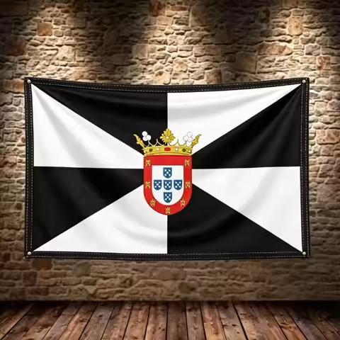 Ceuta Flag Printed Banner Polyester Spanish Autonomous City Decor Tapestry Hanging Ornaments For Ind