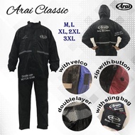 BAJU HUJAN ARAI 2 LAPIS BERKUALITI