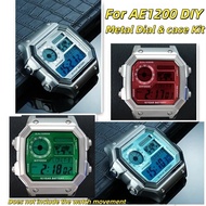AE1200 Upgrade Metal Dial & case Kit For Casio 3299 AE-1200WH Copper Dial stainless steel Case Modif