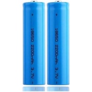 2Pack 18650 3.7V 2200mAh ICR 8.14wh Lithium li-ion Rechargeable  for LED Flashlight, Headlamps, Door