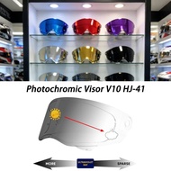 For HJC V10 Helmet Photochromic Visor Face Motorcycle Helmet Shield Lens
