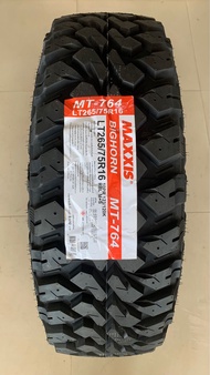 265/75R16 MAXXIS MT-764 10PR 123/120K ยางใหม่กริ๊ปปี 2024🇹🇭ราคา1เส้น✅ แถมจุ๊บลมยางแท้👍 มีรับประกันนาน5ปี✅❤️ รุ่นนี้บรรทุกหนักได้ดี👍