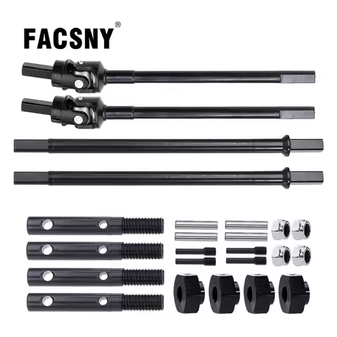 Universal Reinforced Steel Axle Portal Stub Straight Shaft Overdrive Gear Set For 1/10 RC Crawler Ca