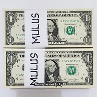 Koleksi Amerika Pecahan 1 One Dolar 100 Lembar Kondisi Mulus Original