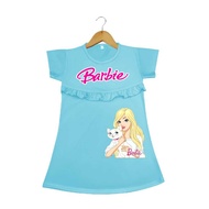 Dress anak perempuan usia 2-8 tahun motif barbie kucing DTF // dress anak perempuan usia 2-8 tahun m