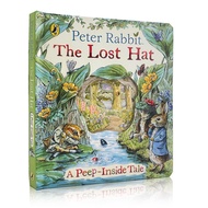 หนังสือภาษาอังกฤษ Peter Rabbit The Lost Hat Usborne Peep Inside Fairy Tale 3D Books For Kids หนังสือป๊อปอัพ สามมิติ นิทานภาษาอังกฤษ หนังสือเด็ก บอร์ดบุ๊ค ภาพสามมิติ
