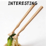 INTERESTING 1pair Toe-Shaped Chopsticks, With Straw 22cm Foot Shape Chopsticks, Funny Soles of Feet 
