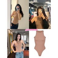 SKIMS Crop Top Bodysuit - Highly Elastic Form-Fitter by Kourtney Kardashian