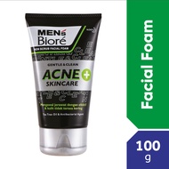 MEN'S BIORE Men'S  Facial Foam Acne Skincare 100g Face Wash{Ship Fast]
