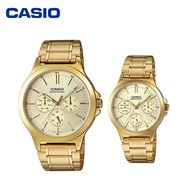 Casio Watch 💯(Ori) Couple Watch Stainless Steel MTP-V300G-9A / LTP-V300G-9A / Casio Couple Watch Ser