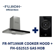 FUJIOH FR-MT1990R Chimney Cooker Hood (Recycling) + FH-GS2515 Gas Hob with 1 Burner