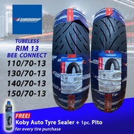 EUROGRIP Bee Connect Tires RIM 13 Tubeless Tires (110/70-13 , 130/70-13 , 140/70-13 , 150/70-13 ) Eu