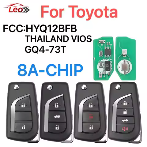 Leo FCC:HYQ12BFB GQ4-73T THAILAND VIOS Remote Control Car Key For Toyota Corolla IM RAV4 Camry 2017-