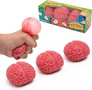 IPIDIPI TOYS Squishy Brain Fidget Splat Ball - 3 Pack - Anti Stress - Popping for Adults Children - Anxiety Reducer Sensory Play - Increases Focus Suitable for ADHD and Autism - Fun Toy for Halloween