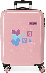 Love Vibes Medium Pink Suitcase 48 x 68 x 26 cm Hard Plastic Side Combination Lock 70 Litre 3 kg 4 W