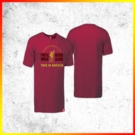 เสื้อยืด ลิขสิทธิ์แท้ Liverpool ลิเวอร์พูล T-shirts เนื้อผ้าย้้อมพาร์ท รุ่น LFC-060 สีเลือดหมู