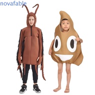 NOVAFABLE Funny Cockroach Costume - Elastic Halloween Costume | Breathable Adult Jumpsuit