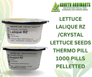LETTUCE LALIQUE RZ / CRYSTAL LETTUCE SEEDS  THERMO PILL 1000 PILLS PELLETTED BY RIJK ZWAAN