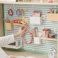 Dormitory Storage Hole Board Shelf Perforation-Free Hanging Wall Hanging Board College Student Desk 