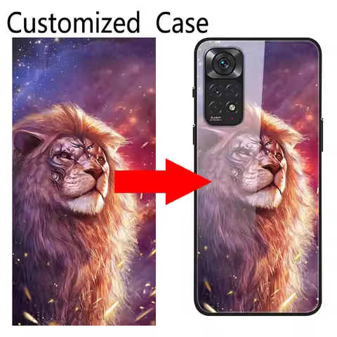DIY Customized Glass Phone Case For Xiaomi Redmi Note 14 Pro Plus 13 12T 12 12R 12S 11S 11 11R 10S 1