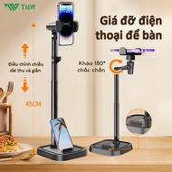 TNW H16 Livestream Phone Holder Stable 360 Degree Rotation Livestream Desk Clamp, Watch Video