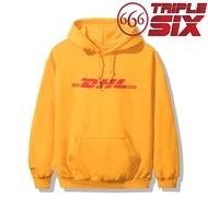 Anti Social Social Club x DHL Yellow Pullover Hoodie Jumper Jacket