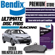 Original Bendix Ultimate+ Front And Rear Set Disc Pads - Toyota Vios NCP151 G/S 1.5L 2018 DB1785 ULT