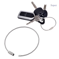 Super Keychain Rings Stainless Steel Wire Rings Wire Keychain for Organizing Keys