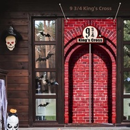 Nền Tảng 9 3/4 Kings Cross Station Pháp Sư Cho Tiệc Gạch Polyester Treo Tường Đảng Phông Nền Cho Sin