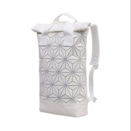 Matte White Mesh Adidas x Issey Miyake BAOBAO Roll Top Backpack / Diaper Bag