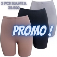 Celana Short Pants Paket isi 3 pcs Legging Pendek Celana Sot Pendek Sot Wanita Dewasa Celana / LEGGI