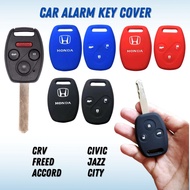 SILICONE KEY CASE Cover HONDA City 2010 Civic Stream Jazz CRV 3 Button Alarm Remote Control Sarung alat kawalan Kereta